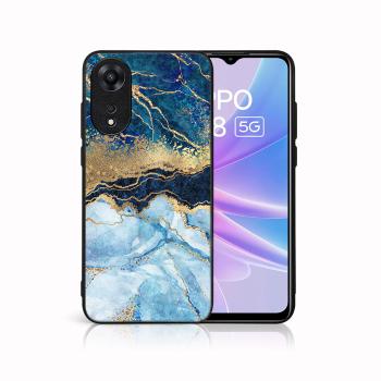 MY ART Ochranný kryt pre Oppo A78 5G BLUE MARBLE (141)