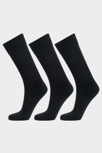 PONOŽKY GANT SOFT COTTON SOCKS 3-PACK BLACK