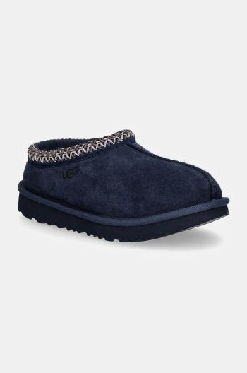 Detské semišové papuče UGG T TASMAN II tmavomodrá farba, 1019066T