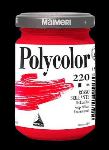 MAIMERI POLYCOLOR - Jemné vinylové farby 220 - brilliant red, 140 ml