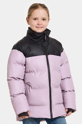 Detská bunda Didriksons MEGA KIDS JKT fialová farba, 505364