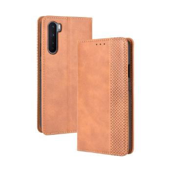 BUSINESS Peňaženkový kryt OnePlus Nord hnedý
