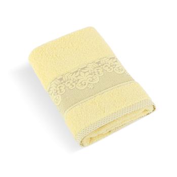 Prosop frotir Bellatex colecția Orchidea galben deschis, 50 x 100 cm, galben deschis, 50 x 100 cm