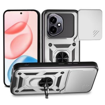 RING CAMERA Kryt s držiakom pre Honor 400 5G strieborný