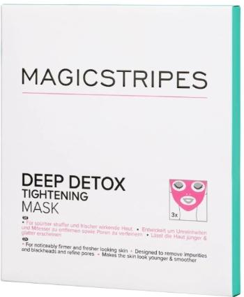 MAGICSTRIPES Detoxikačná pleťová maska (Deep Detox Tightening Mask) 3 ks
