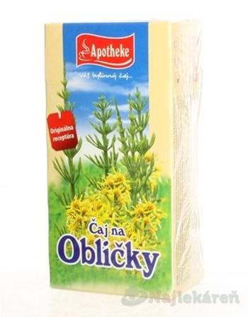 APOTHEKE ČAJ NA OBLIČKY, 20x1,5g