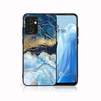 MY ART Ochranný obal Oppo Reno7 5G BLUE MARBLE (141)