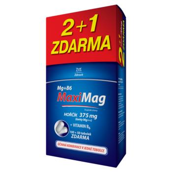 MAXIMAG Horčík 375 mg + B6 100 + 50 kapsúl