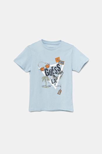 Detské bavlnené tričko Guess s potlačou, N5GI05 K8HM4
