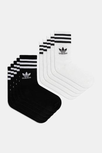 Ponožky adidas Originals 3-Stripes 10-pak biela farba, JY0231