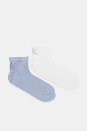 Ponožky Calvin Klein Jeans 2-pak pánske, biela farba, 701231392