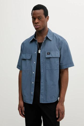 Košeľa Calvin Klein Jeans voľný strih, s klasickým golierom, J30J327299
