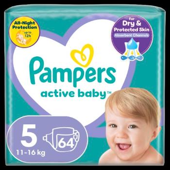 PAMPERS Active Baby Plienky S5, 11-16 kg, 64 ks