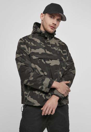 Brandit Fleece Pull Over Windbreaker darkcamo - XL