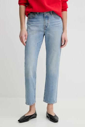 Rifle Levi's 501 CROP LIGHTWEIGHT dámske, vysoký pás, A8746