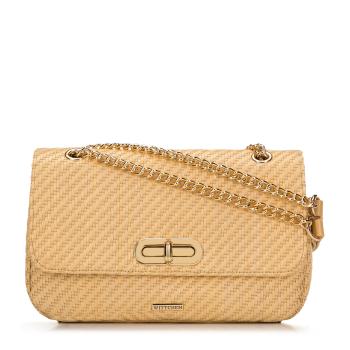Dámska zapletaná crossbody kabelka Wittchen s retiazkou 98-4Y-408-Y