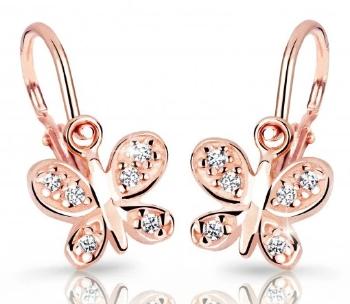 Cutie Diamonds Detské zlaté náušnice Motýliky s briliantmi DC2748-10-10-X-4