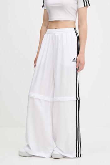 Tepláky adidas Originals Oversized Trackpants biela farba, s nášivkou, KE7571