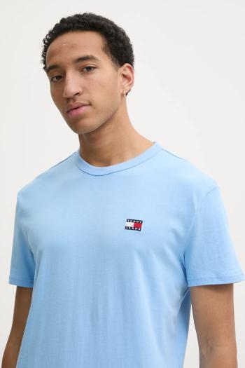 Bavlnené tričko Tommy Jeans pánske, jednofarebné, DM0DM20322