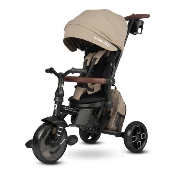 QPLAY Trojkolka Comfo Max Coffee, 8 v 1, vek 10-72 mesiacov