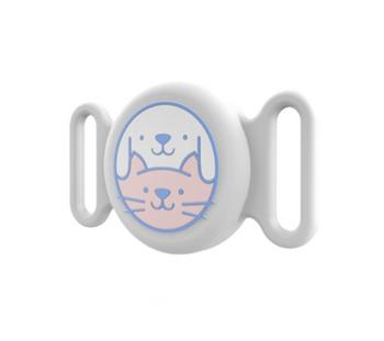 PROTEMIO PET LOCATE Obal pre Apple AirTag na obojok psa / mačky biely