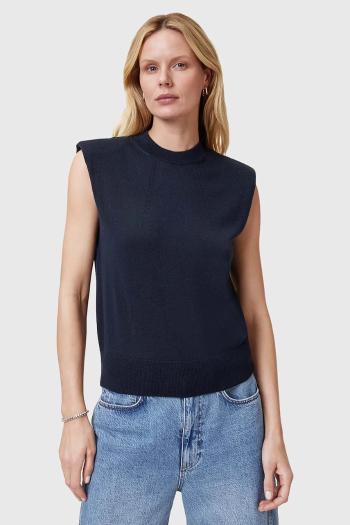 Vlnený top AllSaints KAYLA dámske, tmavomodrá farba, W016KC