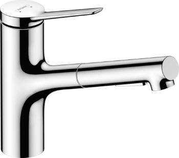 Drezová batéria Hansgrohe Zesis M33 s vyťahovacou spŕškou, 2 prúdy chróm 74820000