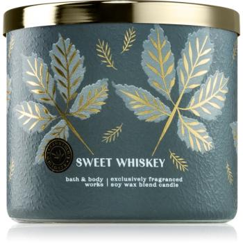 Bath & Body Works Sweet Whiskey vonná sviečka 411 g