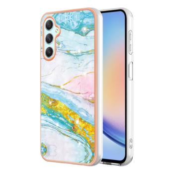 IMD MARBLE Ochranný kryt pre Samsung Galaxy A25 5G GREEN GOLD