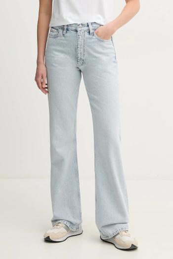 Bavlnené rifle Calvin Klein Jeans dámske, vysoký pás, J20J225125