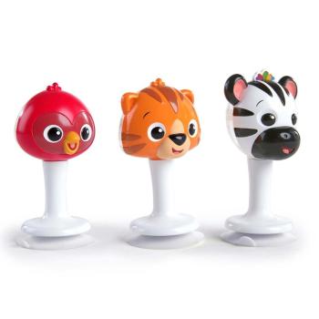 BABY EINSTEIN Hrkálky, Set 3 ks s prísavkami Rattle&Jingle Trio 6m+