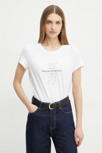 Tričko Armani Exchange dámske, biela farba, XW000512 AF11929
