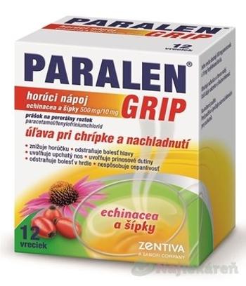 PARALEN GRIP horúci nápoj echinacea a šípky na chrípku 12 vreciek