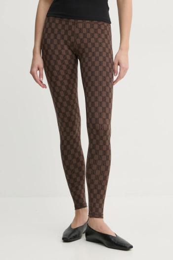 Legíny By Malene Birger POLENE dámske, hnedá farba, vzorované, Q72465003