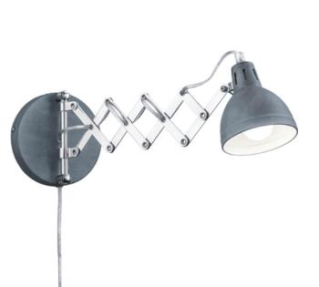 Nástenné svietidlo Reality Scissor betón R20321078