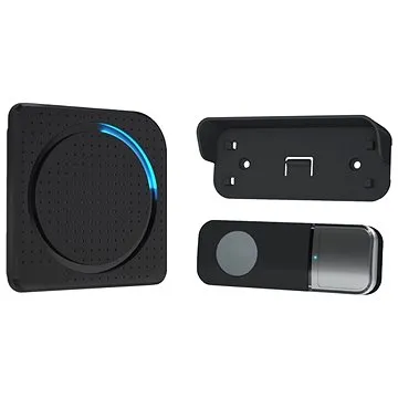 Solight bezdrôtový zvonček, do zásuvky, 200 m, čierny, learning code (1L67B)