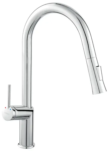 NOVASERVIS NOVASERVIS - Drezová teleskopická batéria so sprškou, chróm BCU8