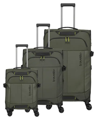 Sada cestovných kufrov Travelite Briize S,M,L Khaki