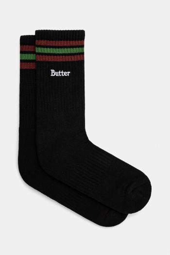 Ponožky Butter Goods Stripe Socks pánske, čierna farba, BG243912