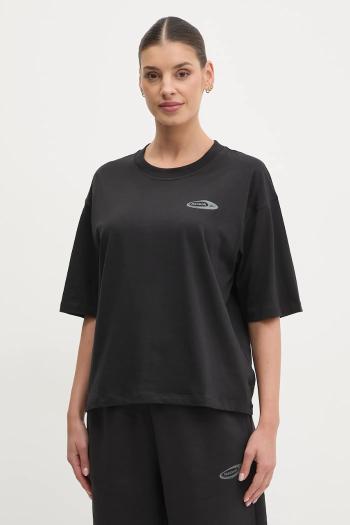 Bavlnené tričko Reebok Classic dámske, čierna farba, 100214281