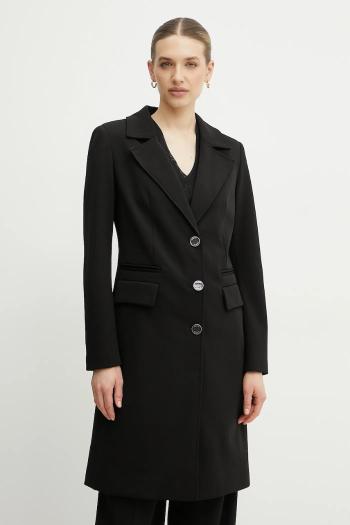 Kabát Guess GIADA dámsky, čierna farba, prechodný, W5RL08 WGVF2