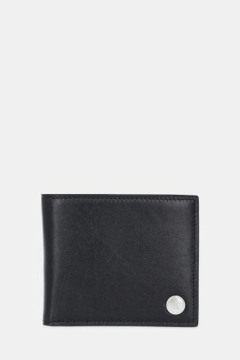 Kožená peňaženka Calvin Klein čierna farba, LV04G1082G