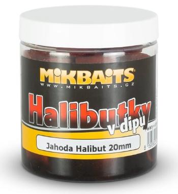 Mikbaits pelety halibutky v dipe 20 mm 250 ml - jahoda halibut