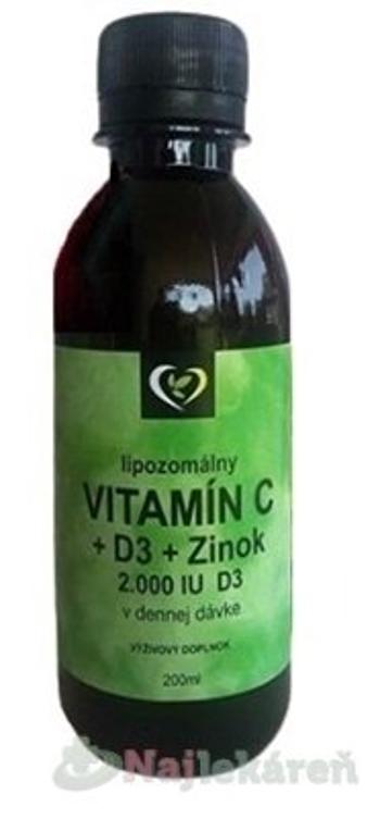 Zdravý svet Lipozomálny VITAMÍN C+D3+Zn+Se 200ml