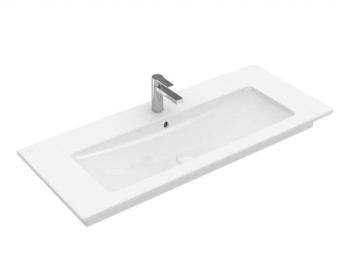 VILLEROY & BOCH - Venticello Umývadlo nábytkové, 80x50 cm, s prepadom, otvor na batériu, CeramicPlus, alpská biela 41048LR1