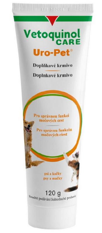 Uro-pet gel pomáha znižovať výskyt opakujúcich sa močových kameňov pre psy a mačky 120g