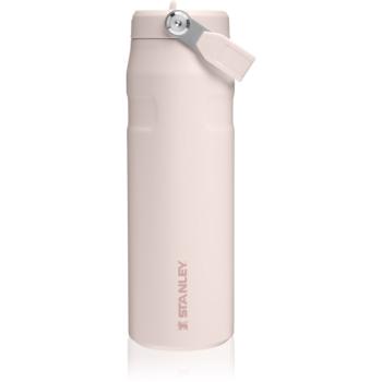 Stanley IceFlow™ Flip Straw Bottle fľaša na vodu z nehrdzavejúcej ocele s rúrkou Rose Quartz 710 ml
