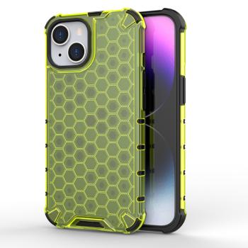 HONEYCOMB Ochranný kryt Apple iPhone 15 zelený