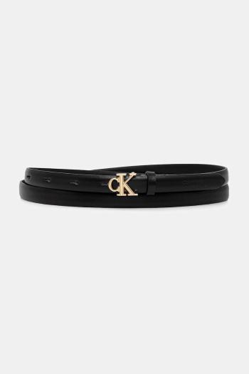 Kožený opasok Calvin Klein čierna farba, LV04F7055G