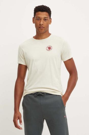 Tričko Fjallraven 1960 Logo T-shirt béžová barva, s potiskem, F87313.113